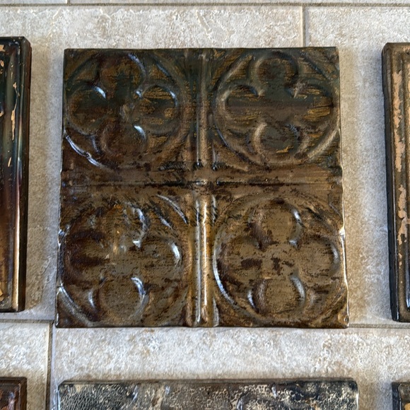 Metal Distressed Square Wall Decor! - Picture 3 of 7